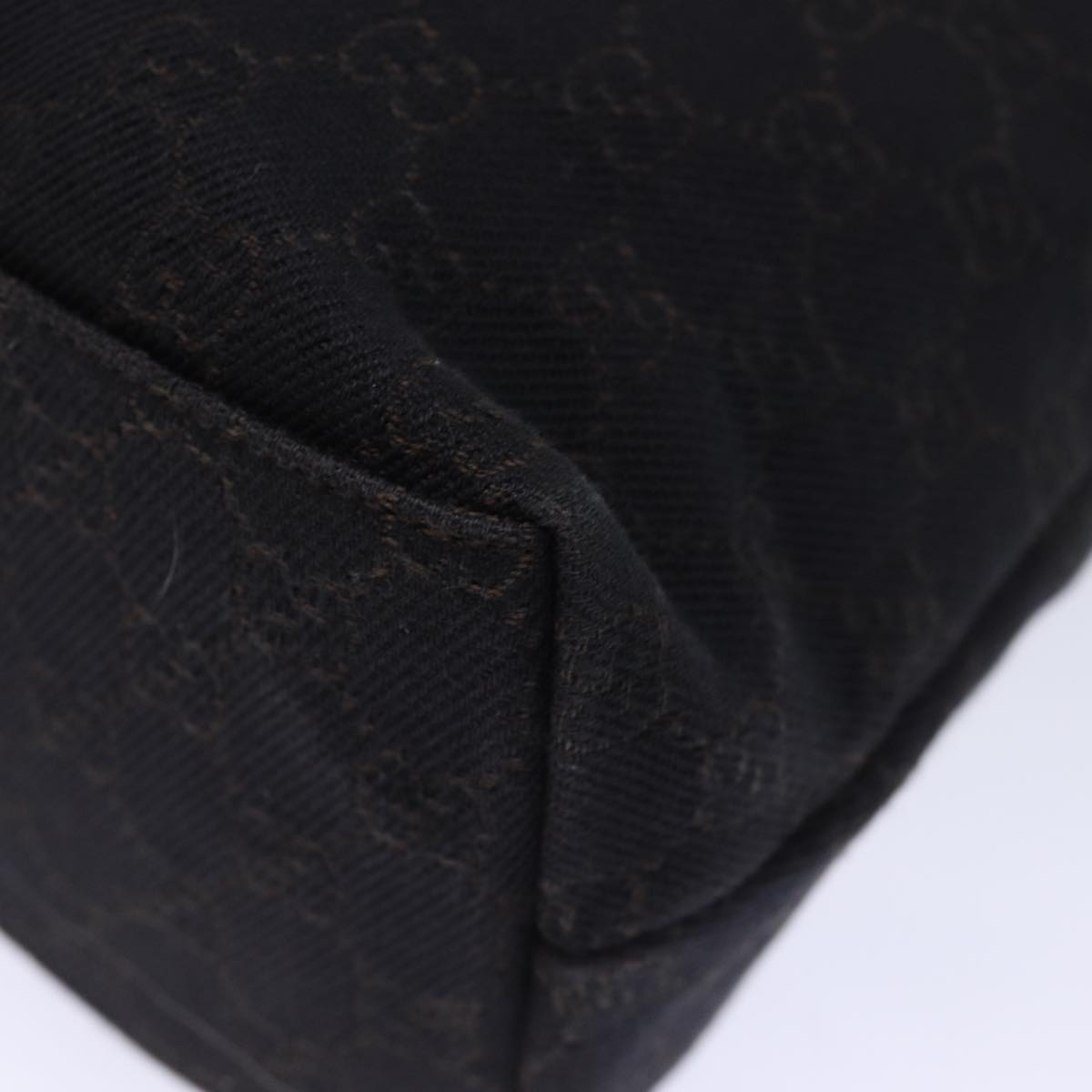 GUCCI GG Canvas Shoulder Bag Outlet Black 105649 72837