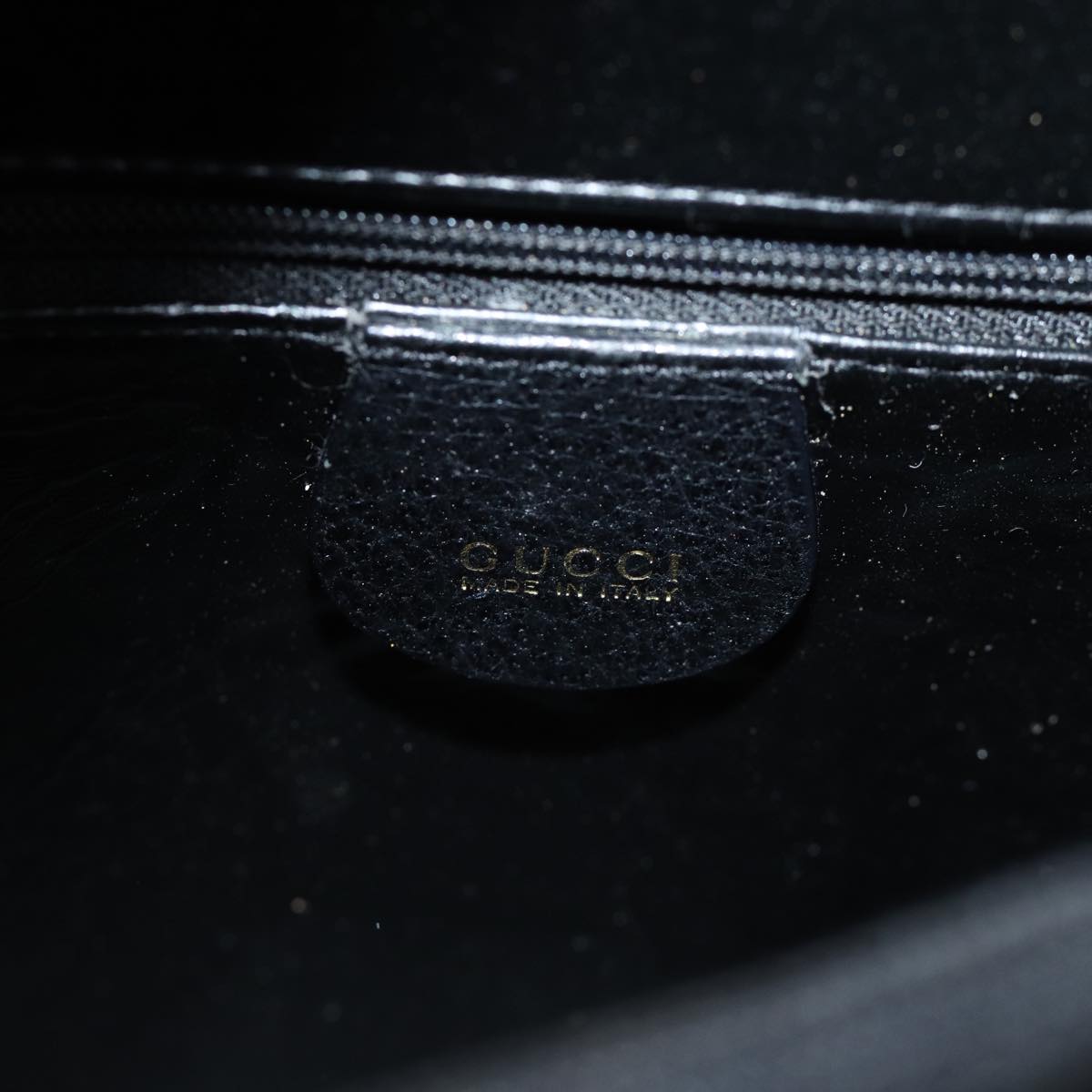 GUCCI Bamboo Hand Bag Leather Black 002 1186 0260 72838