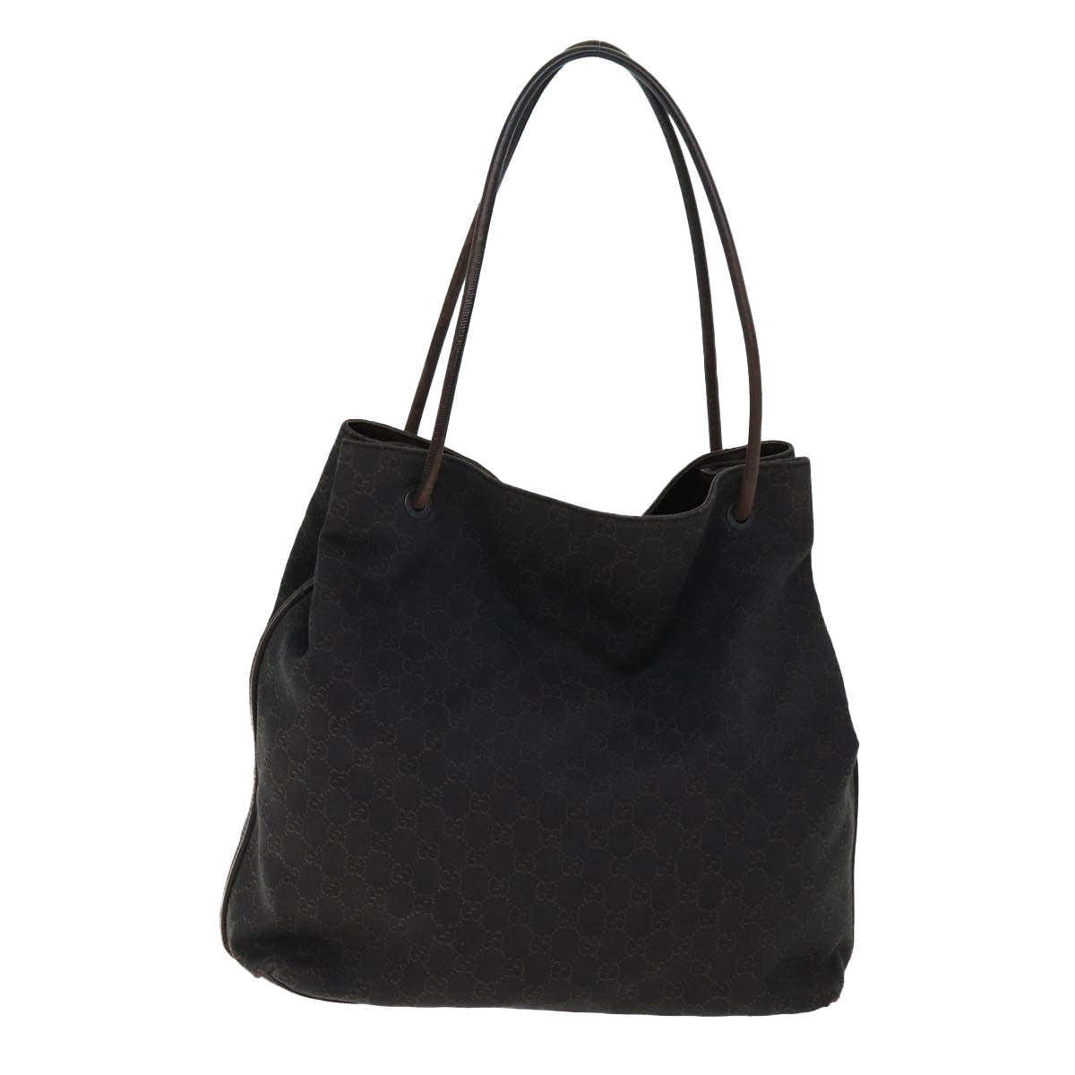 GUCCI GG Canvas Shoulder Bag Brown 101340 72839