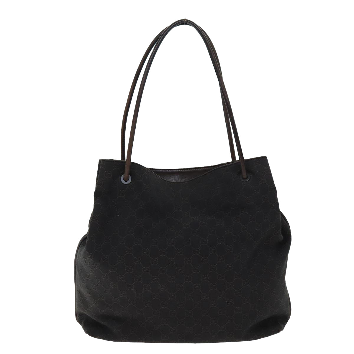 GUCCI GG Canvas Shoulder Bag Brown 101340 72839