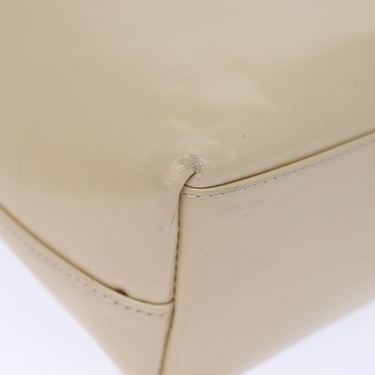 GUCCI Hand Bag Patent leather Beige 72962