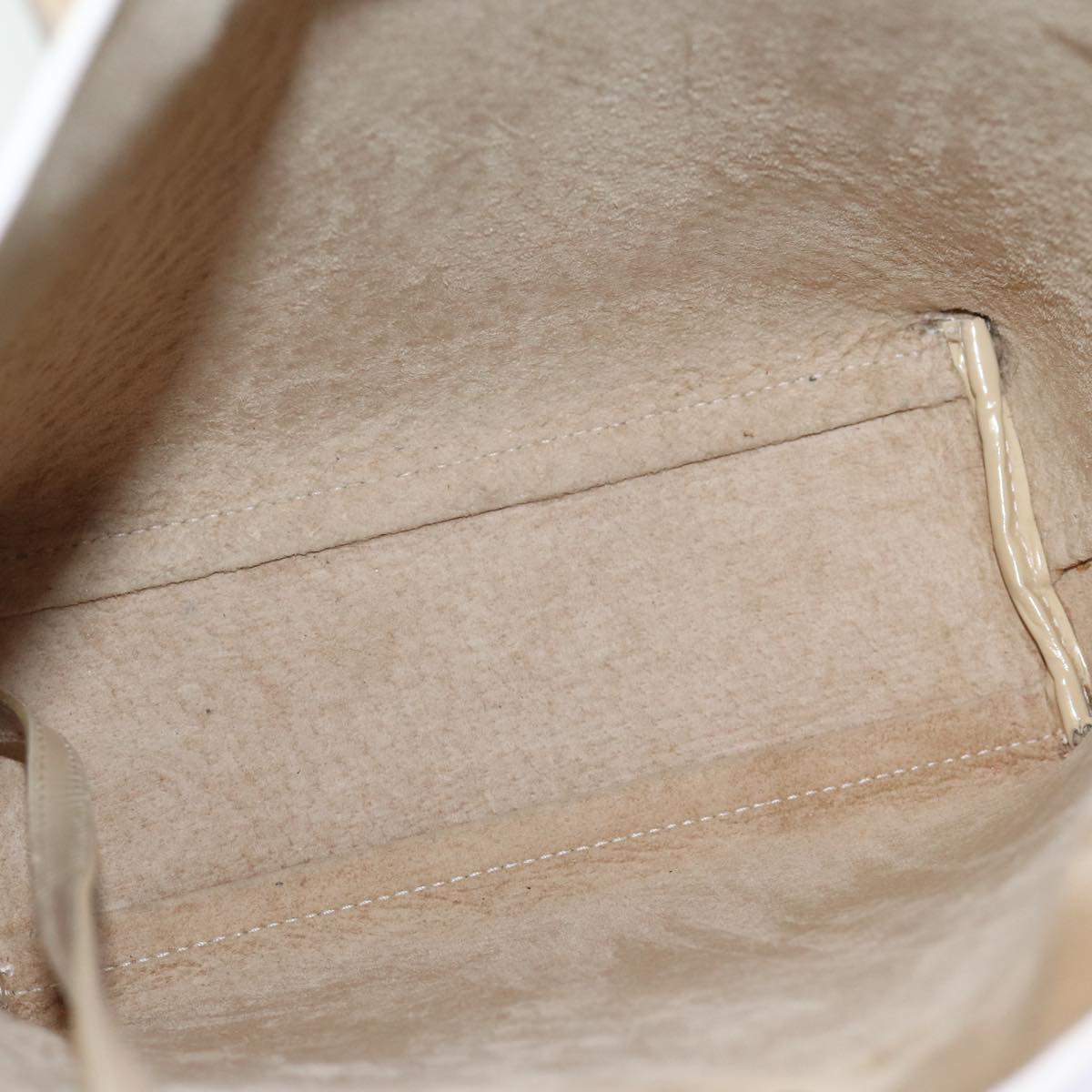 GUCCI Hand Bag Patent leather Beige 72962