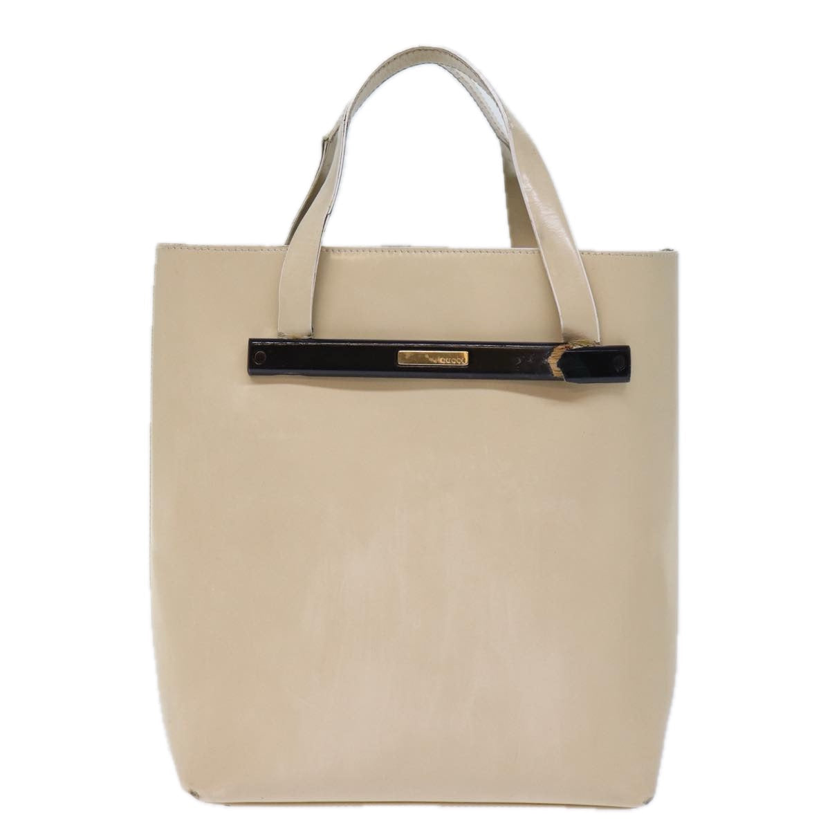 GUCCI Hand Bag Patent leather Beige 72962