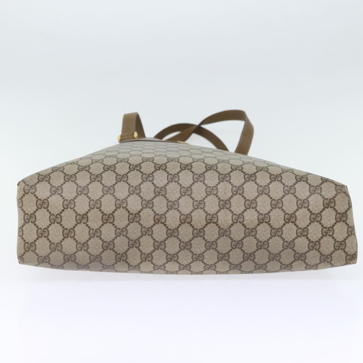 GUCCI GG Canvas Tote Bag PVC Beige 72966