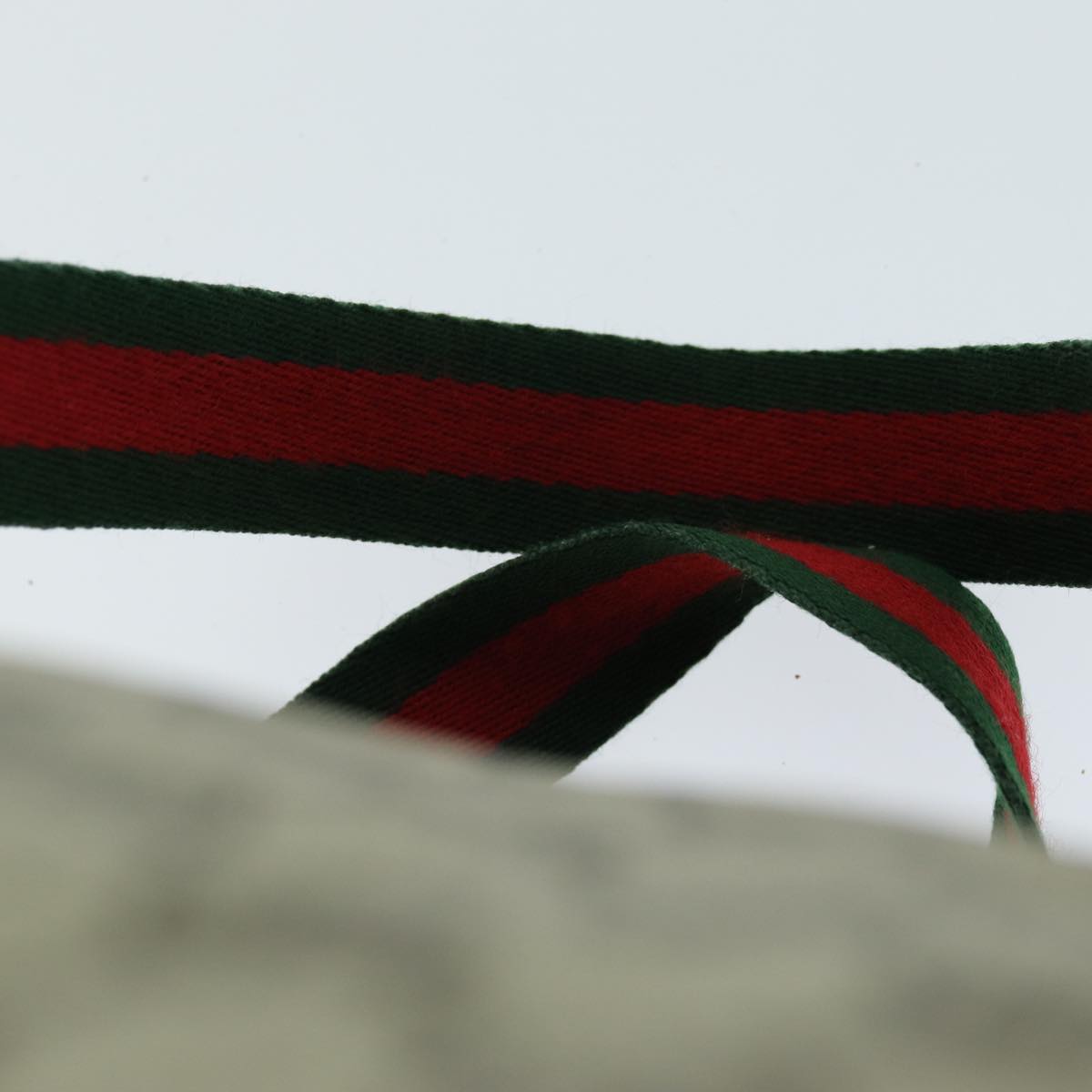 GUCCI GG Canvas Web Sherry Line Boston Bag PVC Beige Green Red 72967