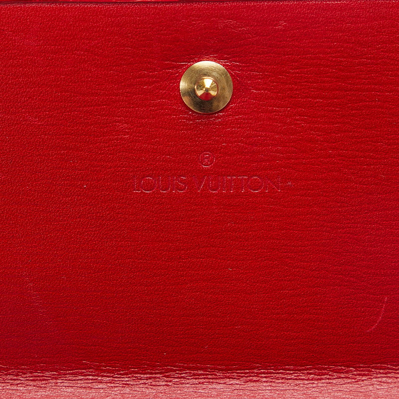 Louis Vuitton Epic Portemonnaie Belle Carthage Three Folded Wallet M6348E Castilian Red Leather  Louis Vuitton