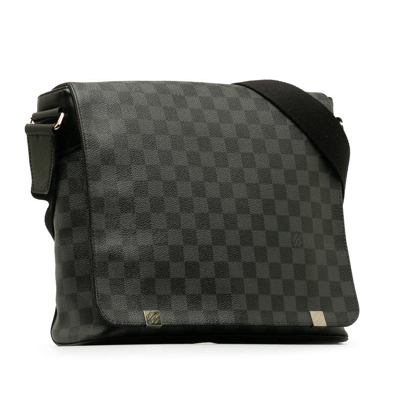 Louis Vuitton Monogram Eclipse District MM Shoulder Bag M45271 Black  Men's