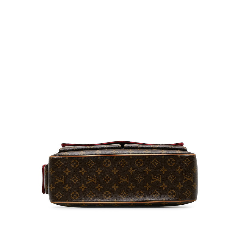 Louis Vuitton Monogram Multiple City Shoulder Bag M51162 Brown PVC Leather  Louis Vuitton