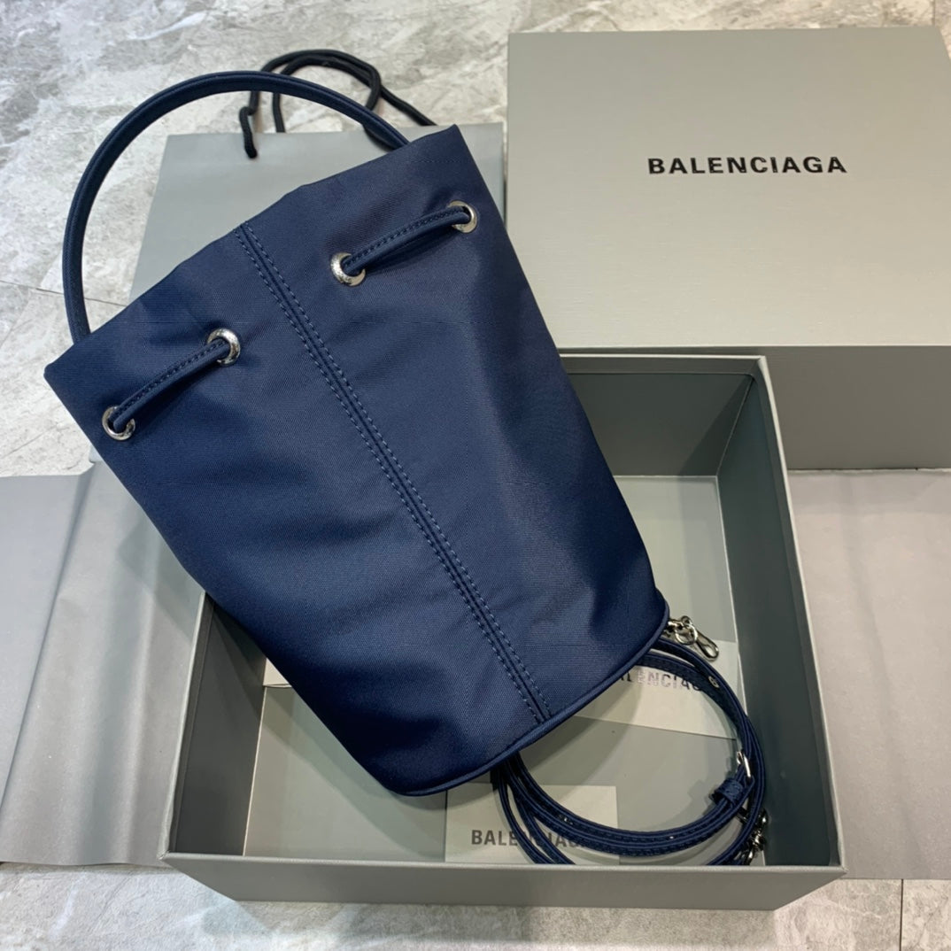 Balen Le Cagole MeGLAMIum Bucket Bag In Dark Blue, For Women,  Bags 17.6in/45cm