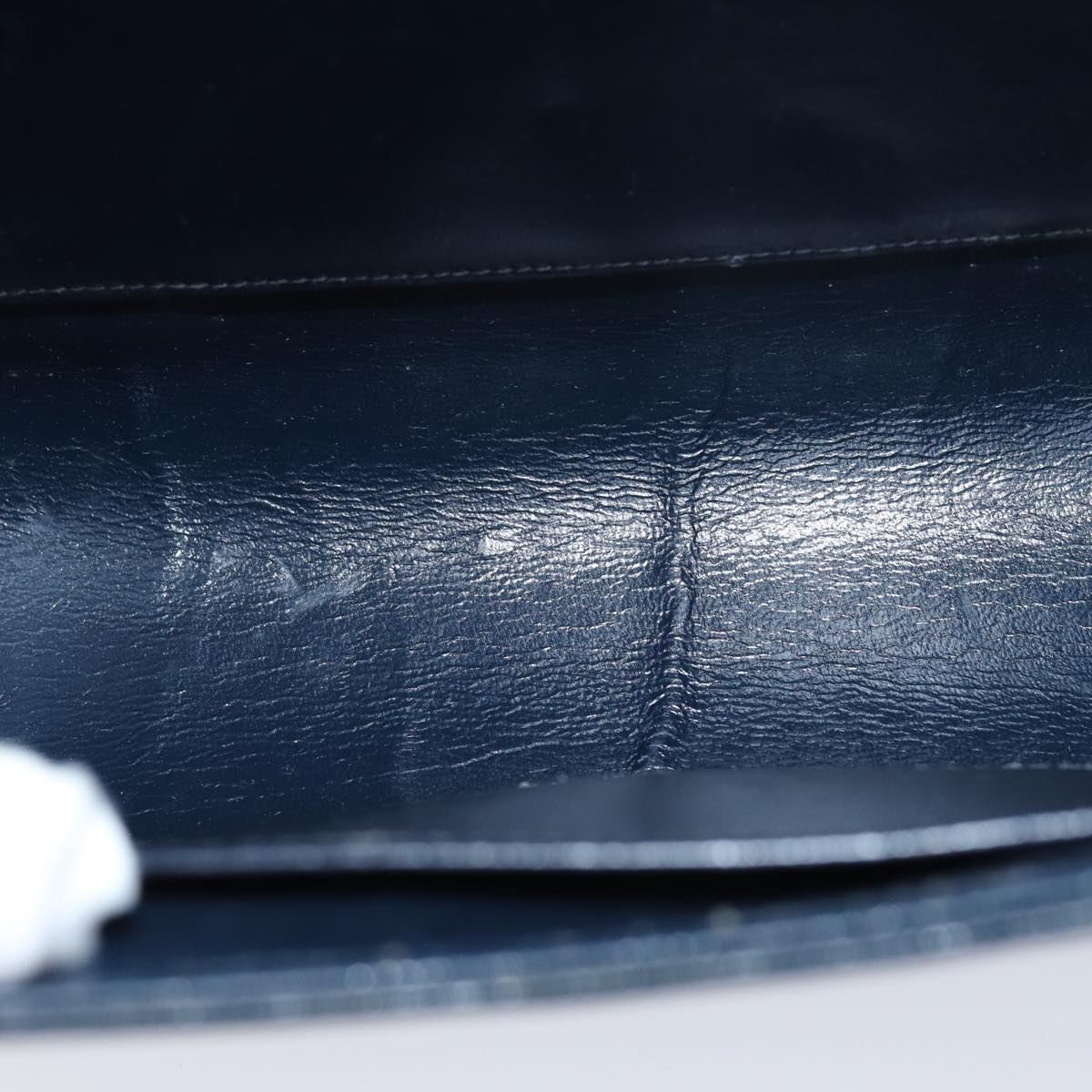 GUCCI Micro GG Canvas Shoulder Bag Navy 73031