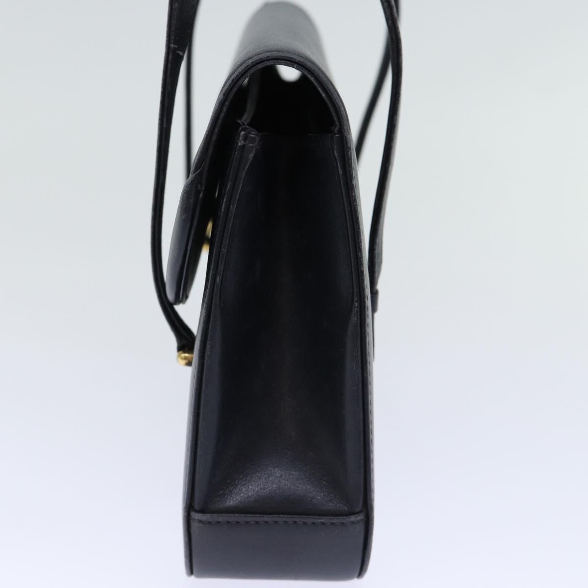 GUCCI Hand Bag Leather Black 73035