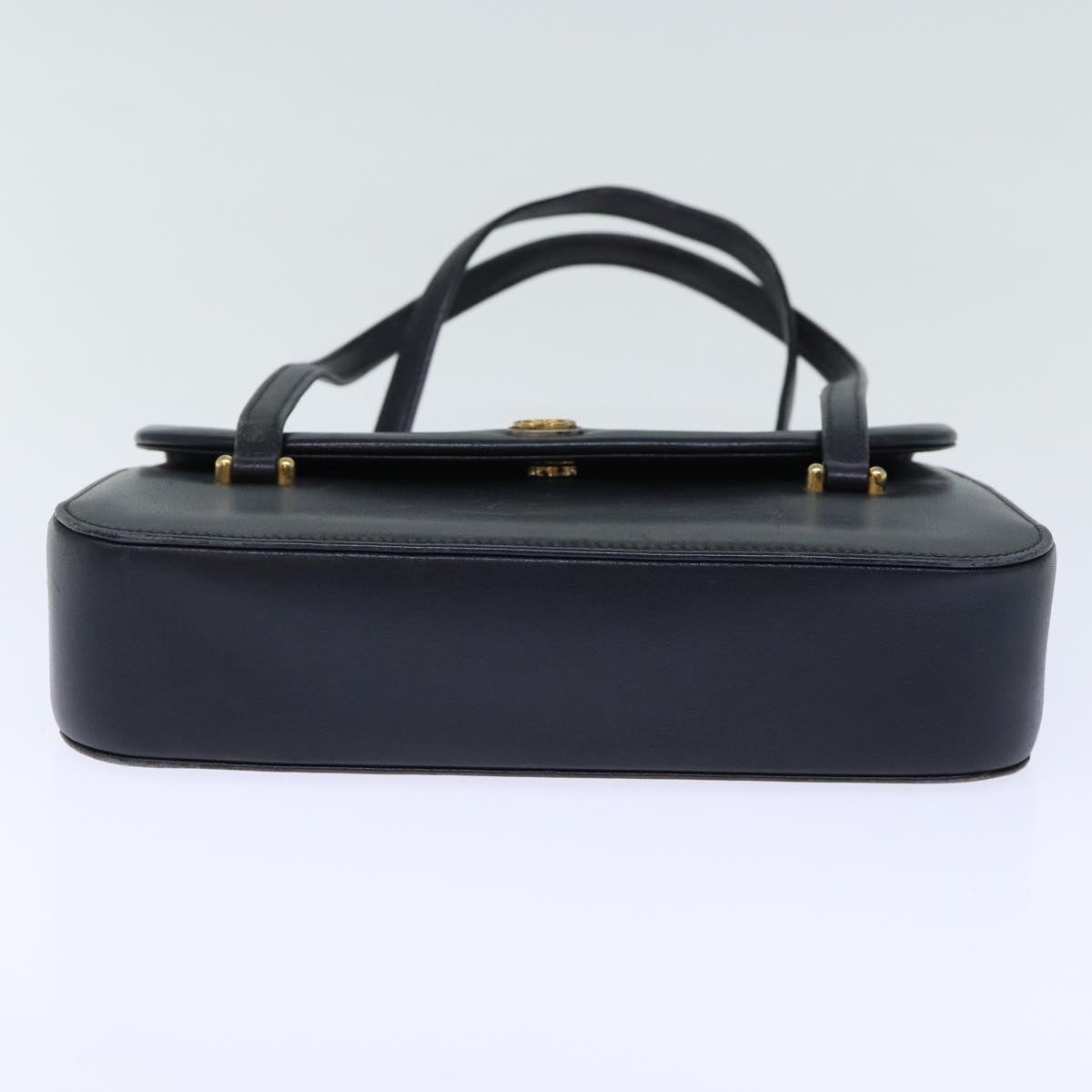 GUCCI Hand Bag Leather Black 73035