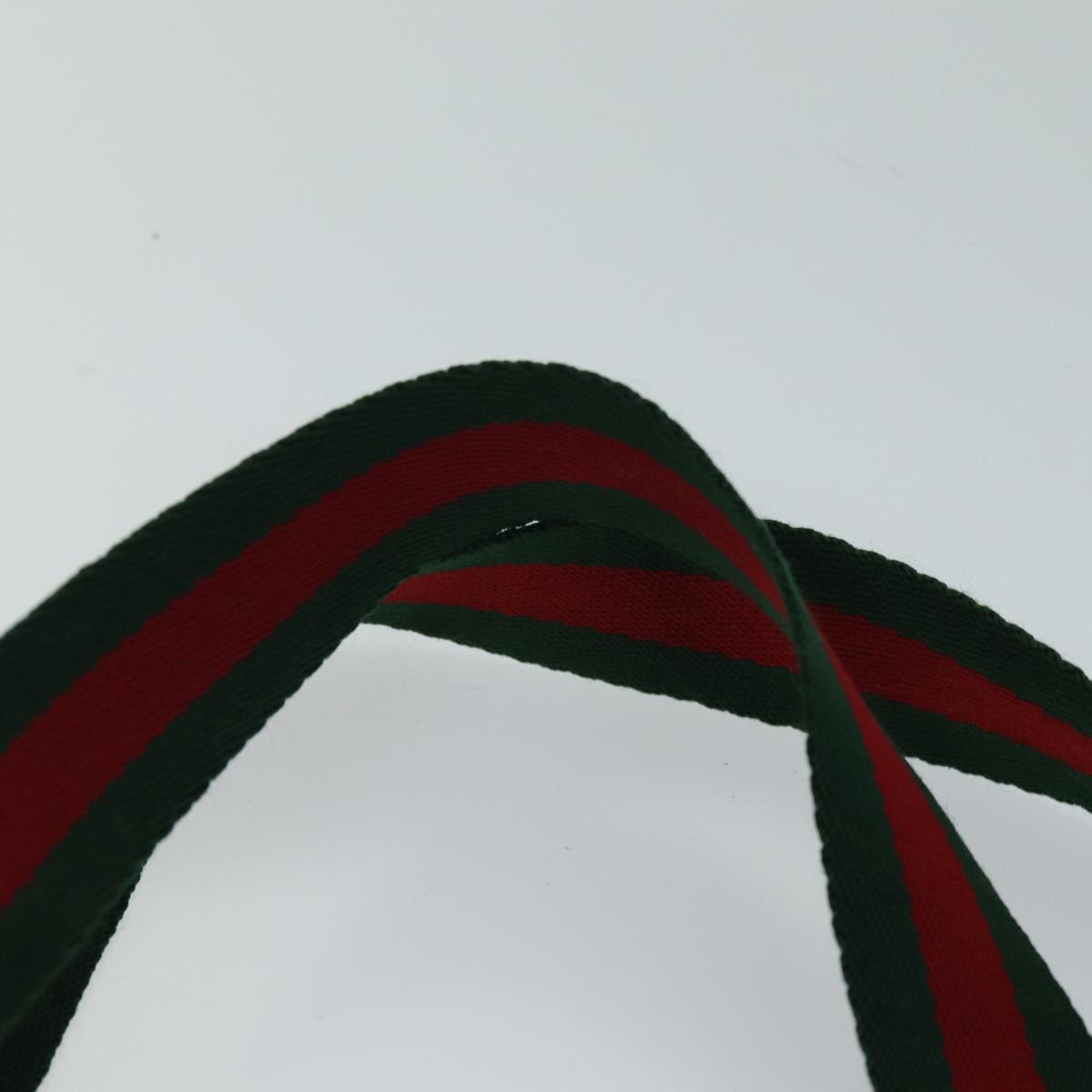 GUCCI GG Canvas Web Sherry Line Tote Bag PVC Beige Green 39 02 003 73111