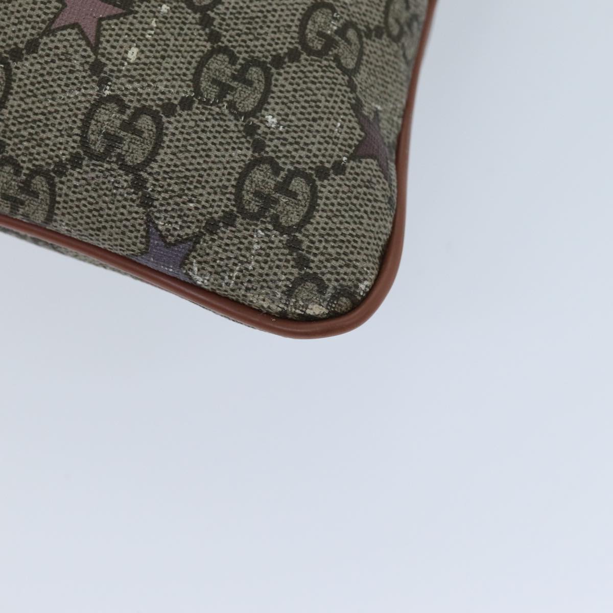 GUCCI GG Supreme Shoulder Bag PVC Beige 295257 73121