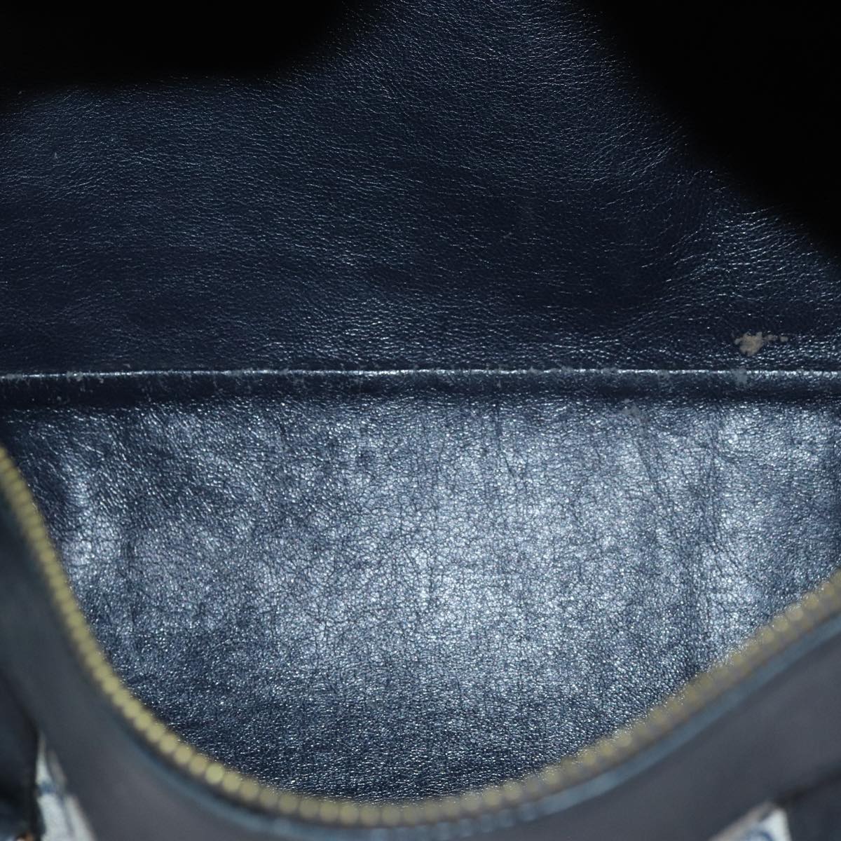 GUCCI GG Supreme Hand Bag PVC Navy 73123