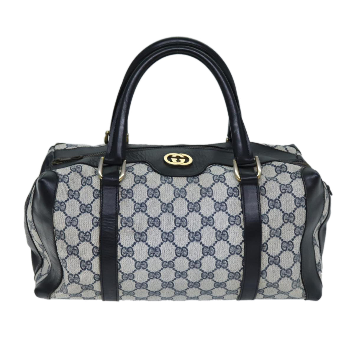 GUCCI GG Supreme Hand Bag PVC Navy 73123