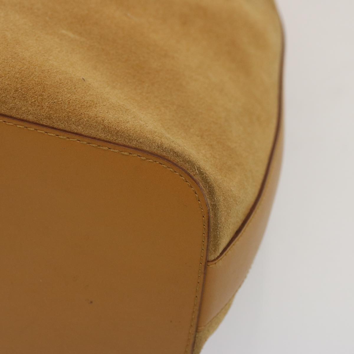 GUCCI Shoulder Bag Suede Brown 001 3814 73124