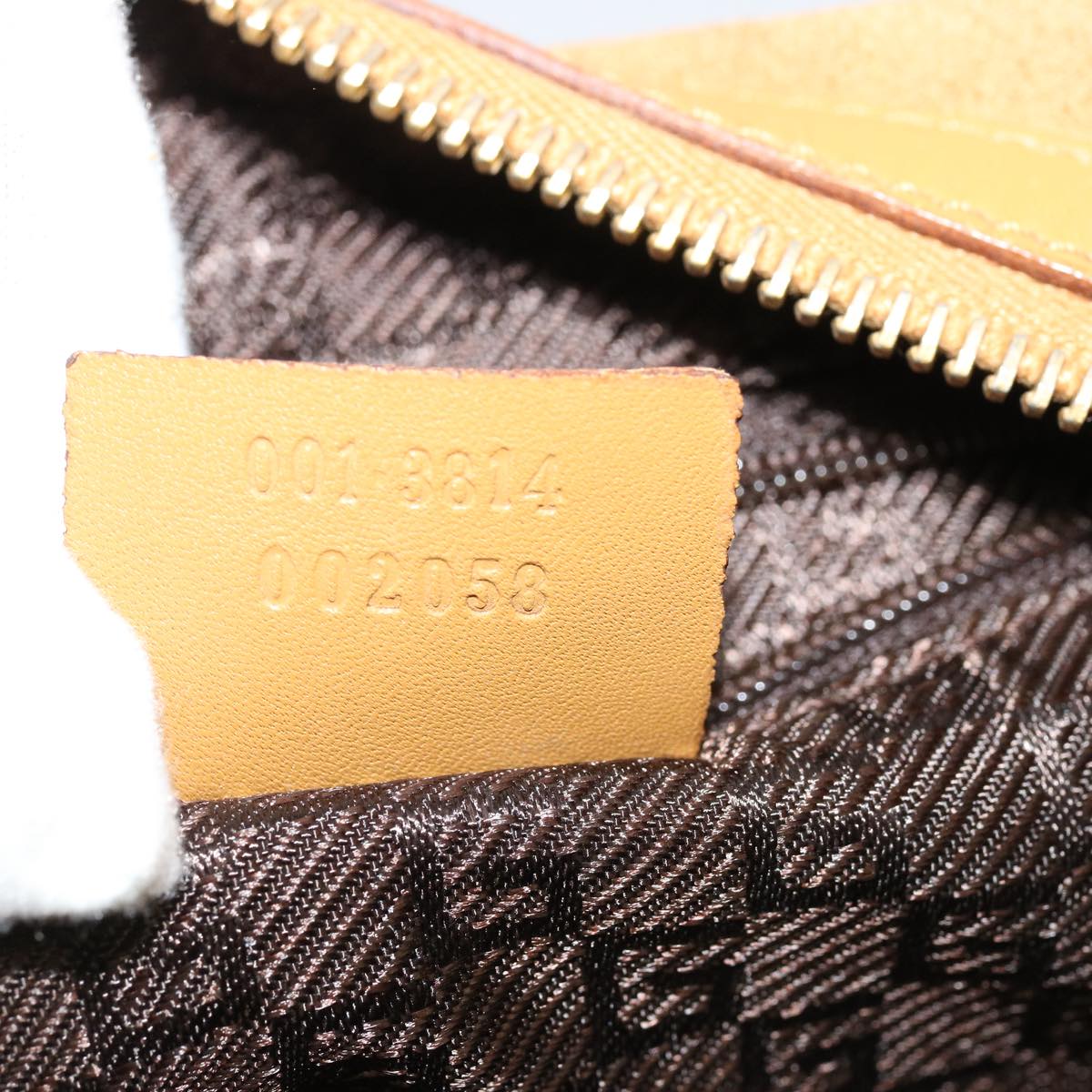 GUCCI Shoulder Bag Suede Brown 001 3814 73124