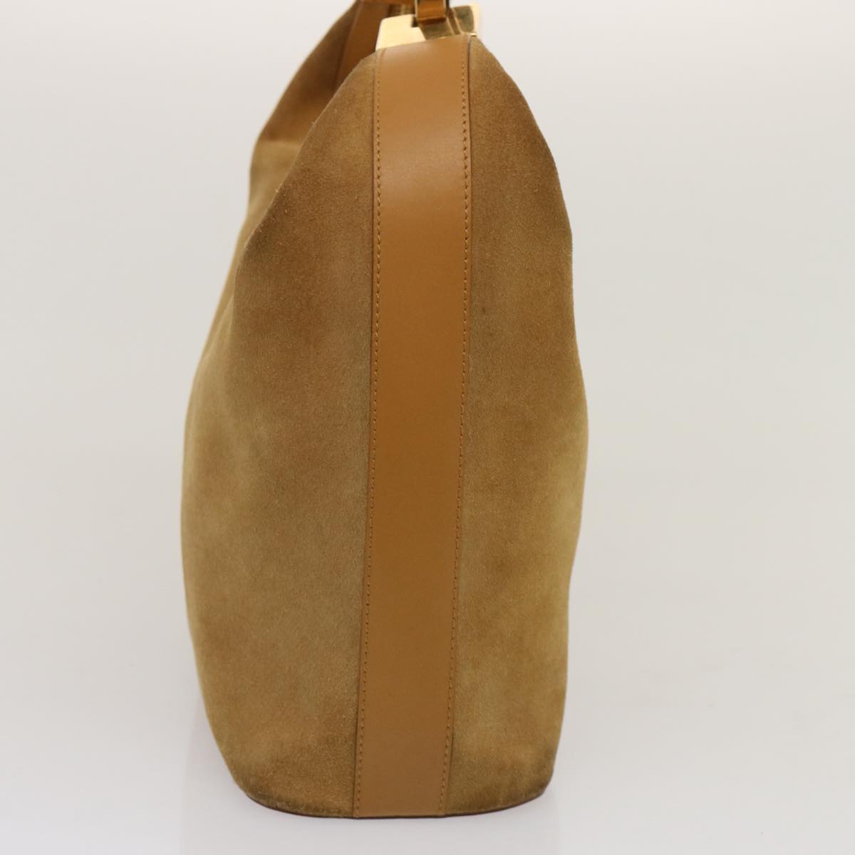 GUCCI Shoulder Bag Suede Brown 001 3814 73124