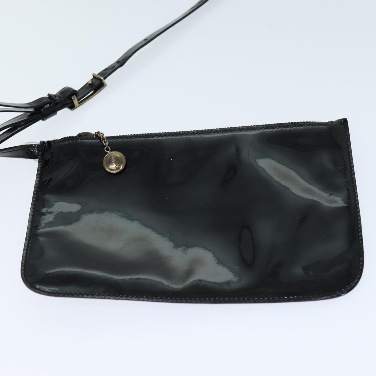 GUCCI Shoulder Bag Patent leather Black 73146