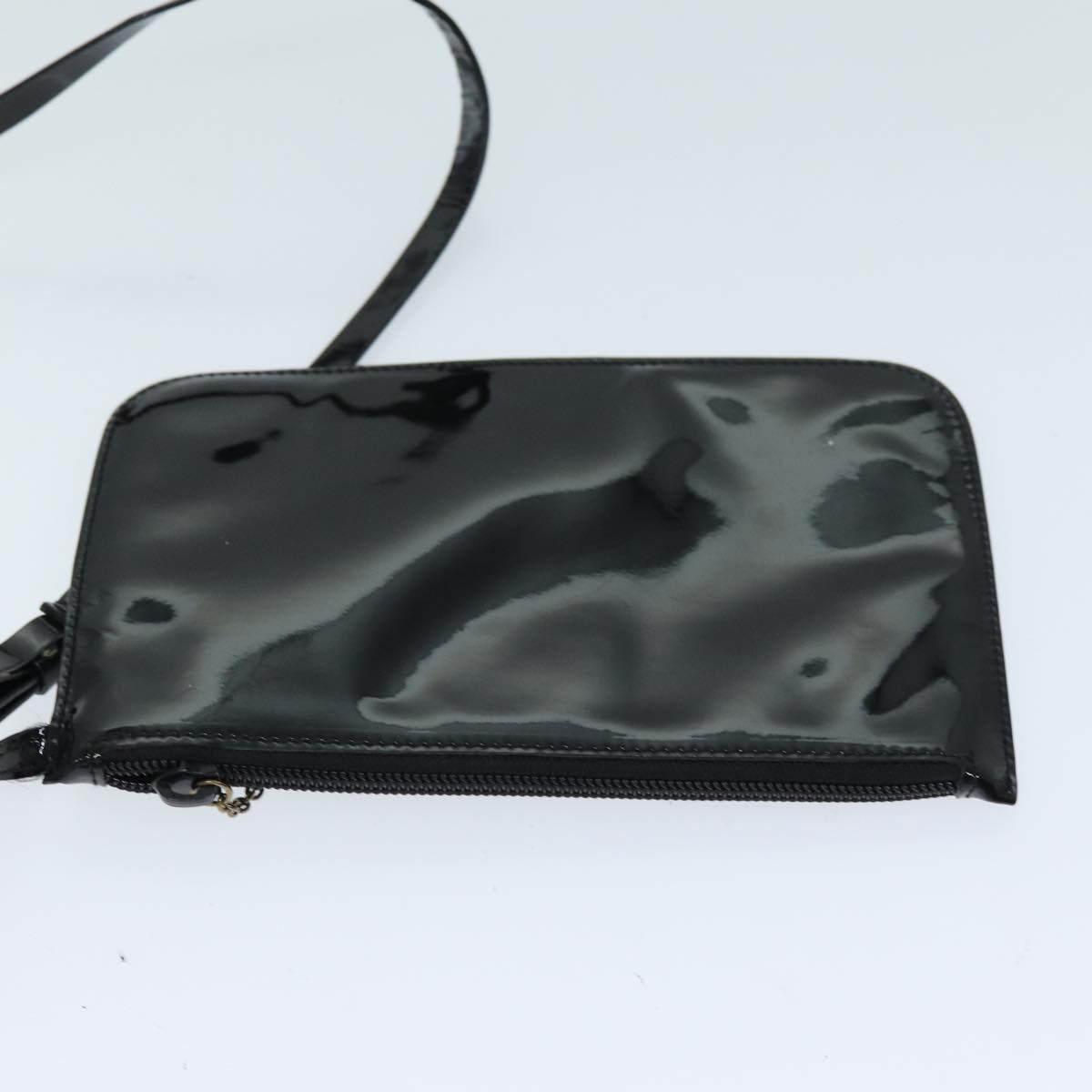 GUCCI Shoulder Bag Patent leather Black 73146