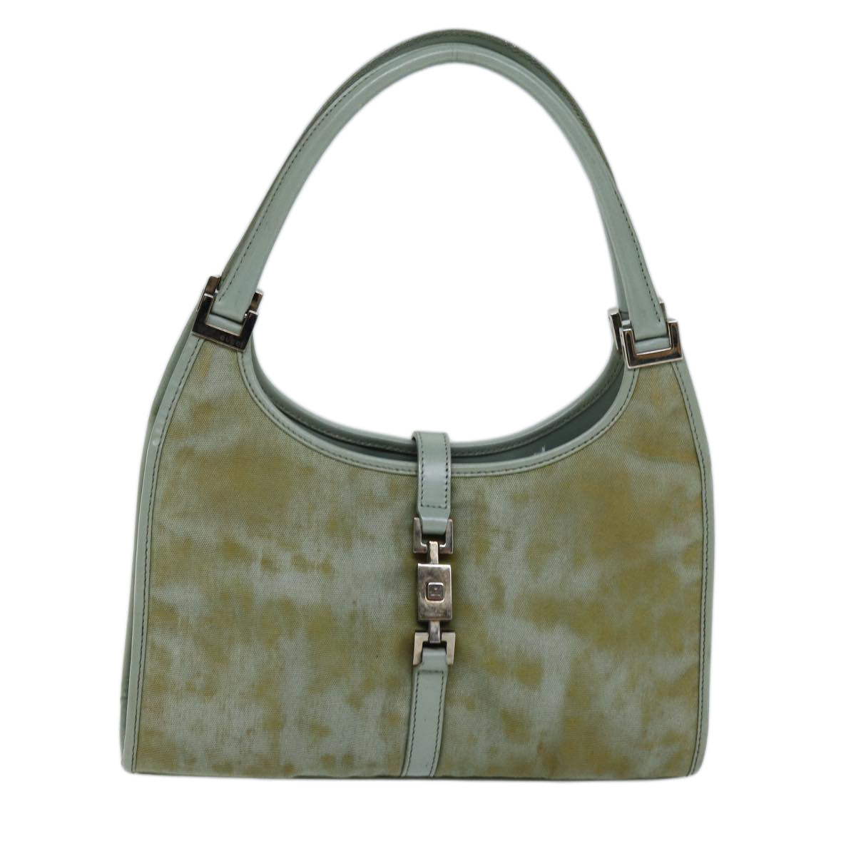 GUCCI Jackie Shoulder Bag Nylon Green 002 1068 73149