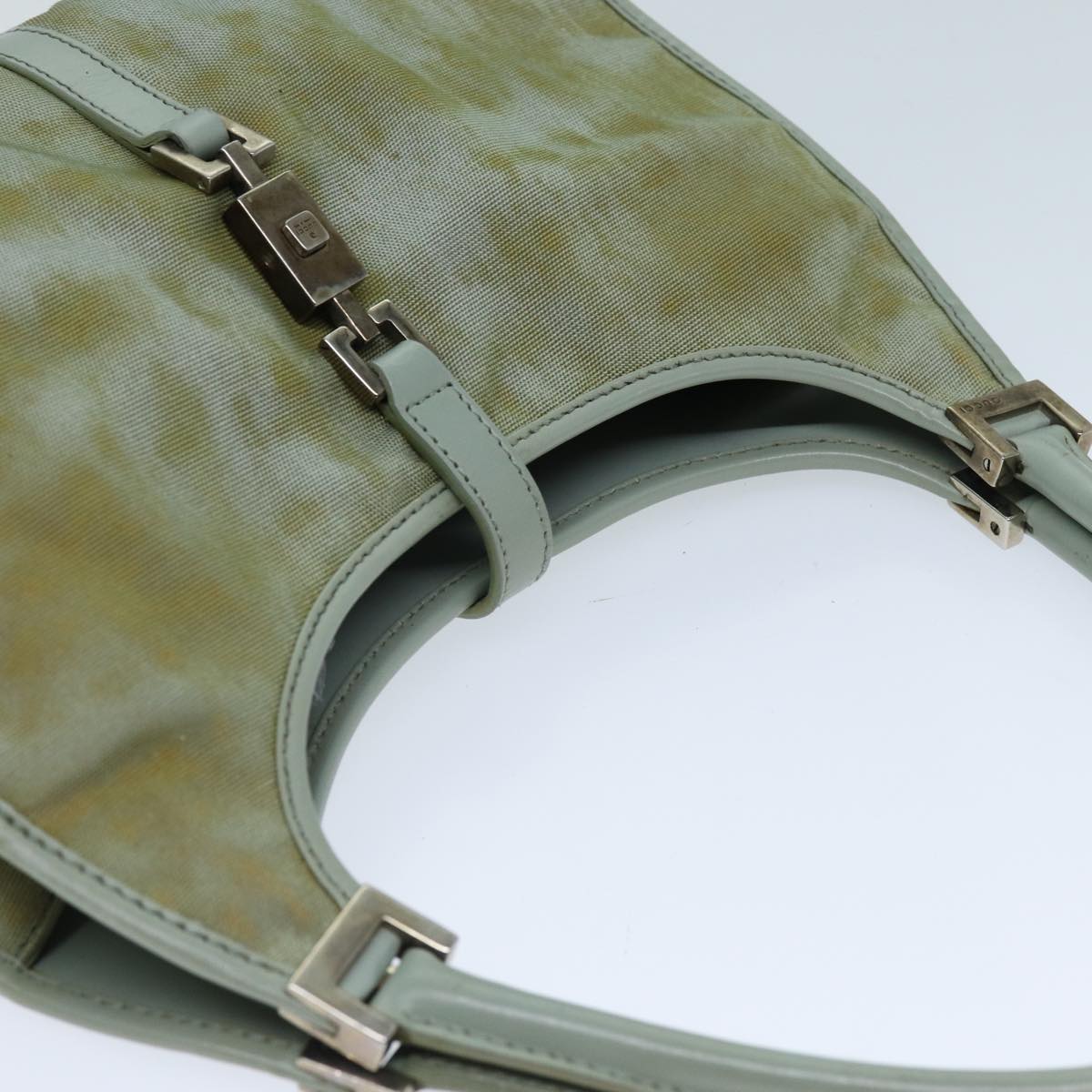 GUCCI Jackie Shoulder Bag Nylon Green 002 1068 73149