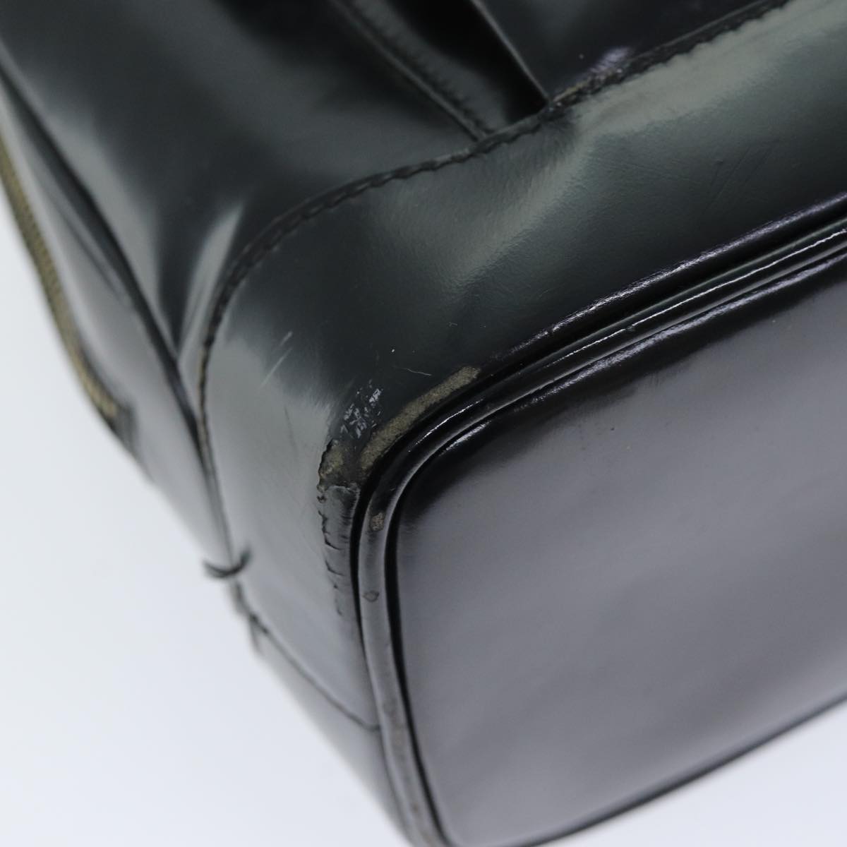 GUCCI Shoulder Bag Patent leather Black 001 090 1649 73156