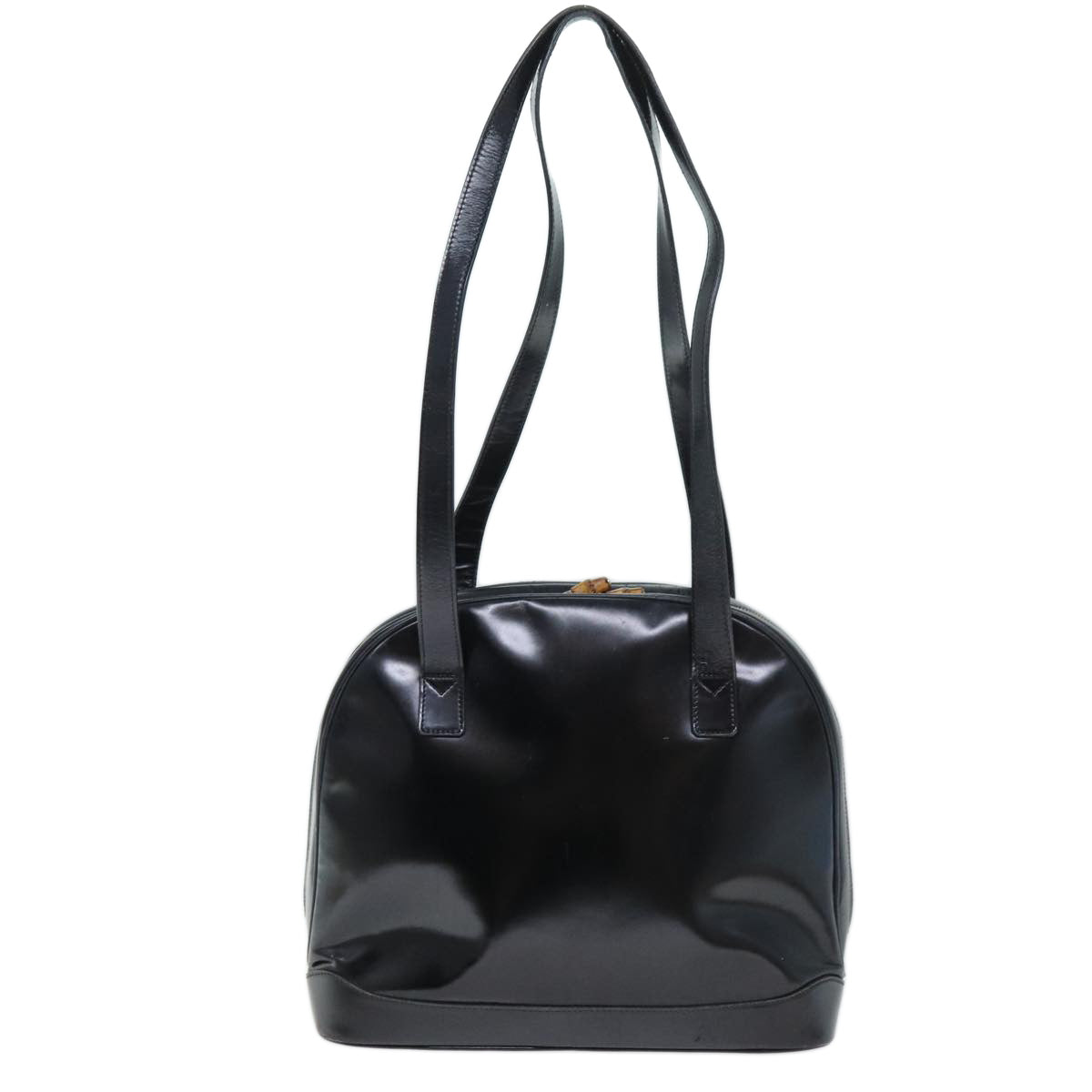 GUCCI Shoulder Bag Patent leather Black 001 090 1649 73156