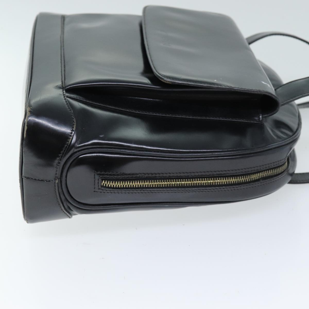GUCCI Shoulder Bag Patent leather Black 001 090 1649 73156
