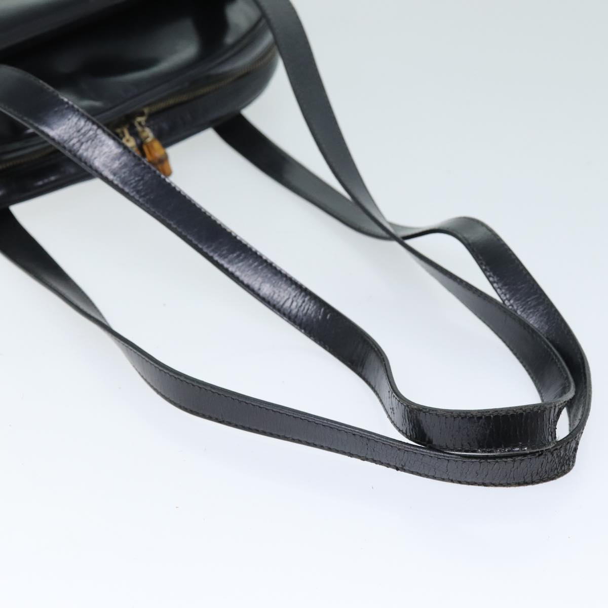 GUCCI Shoulder Bag Patent leather Black 001 090 1649 73156
