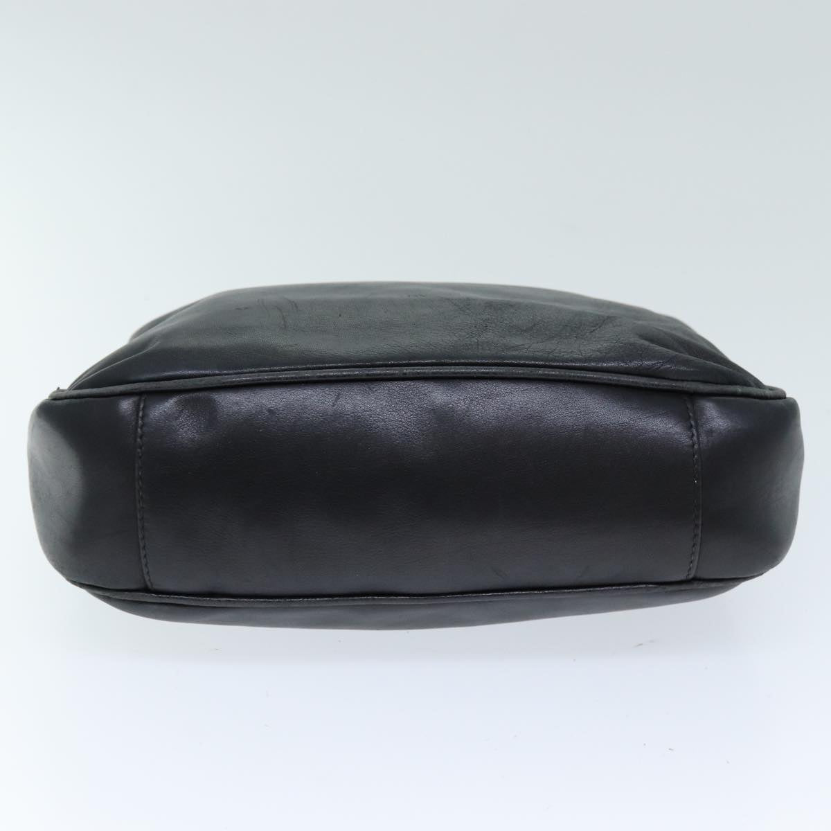 GUCCI Bamboo Shoulder Bag Leather 2way Black 73164
