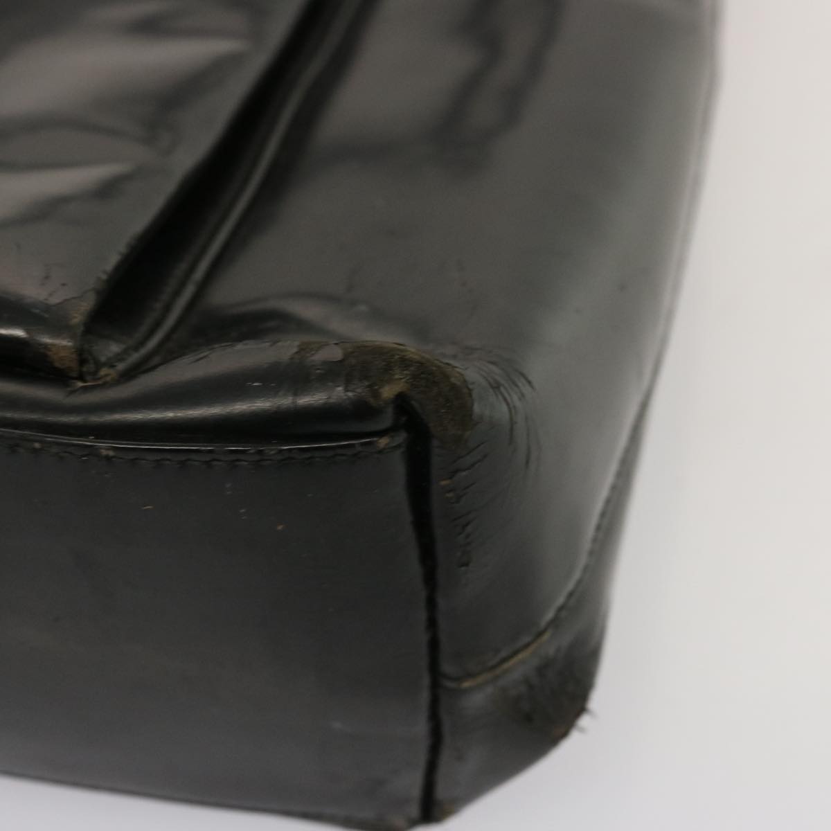 GUCCI Tote Bag Patent leather Black 73166