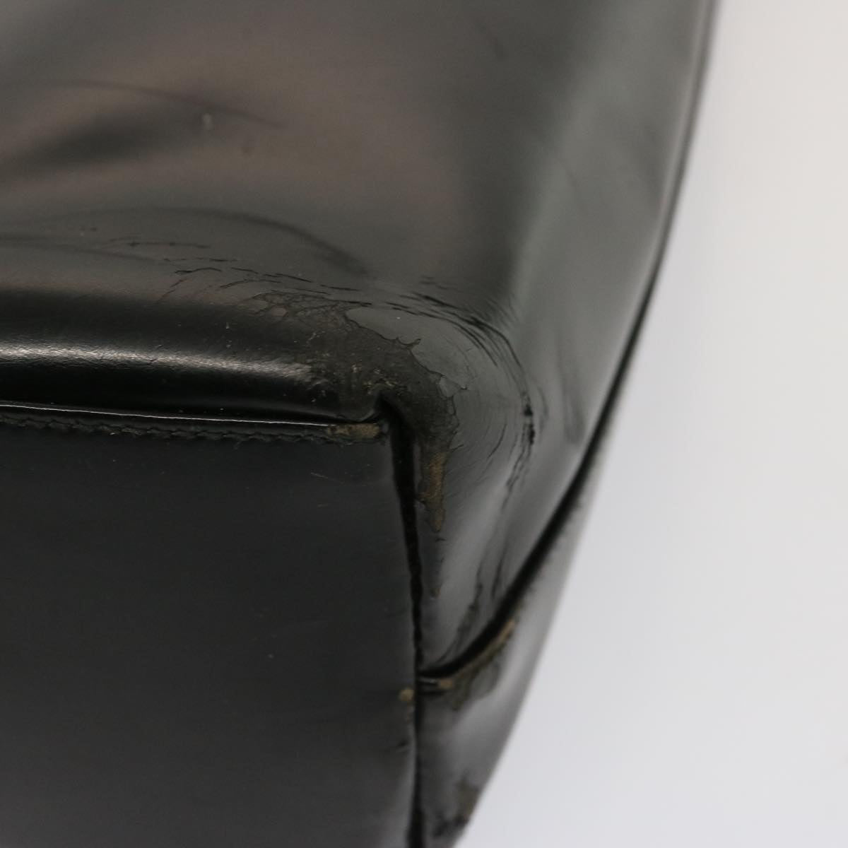 GUCCI Tote Bag Patent leather Black 73166