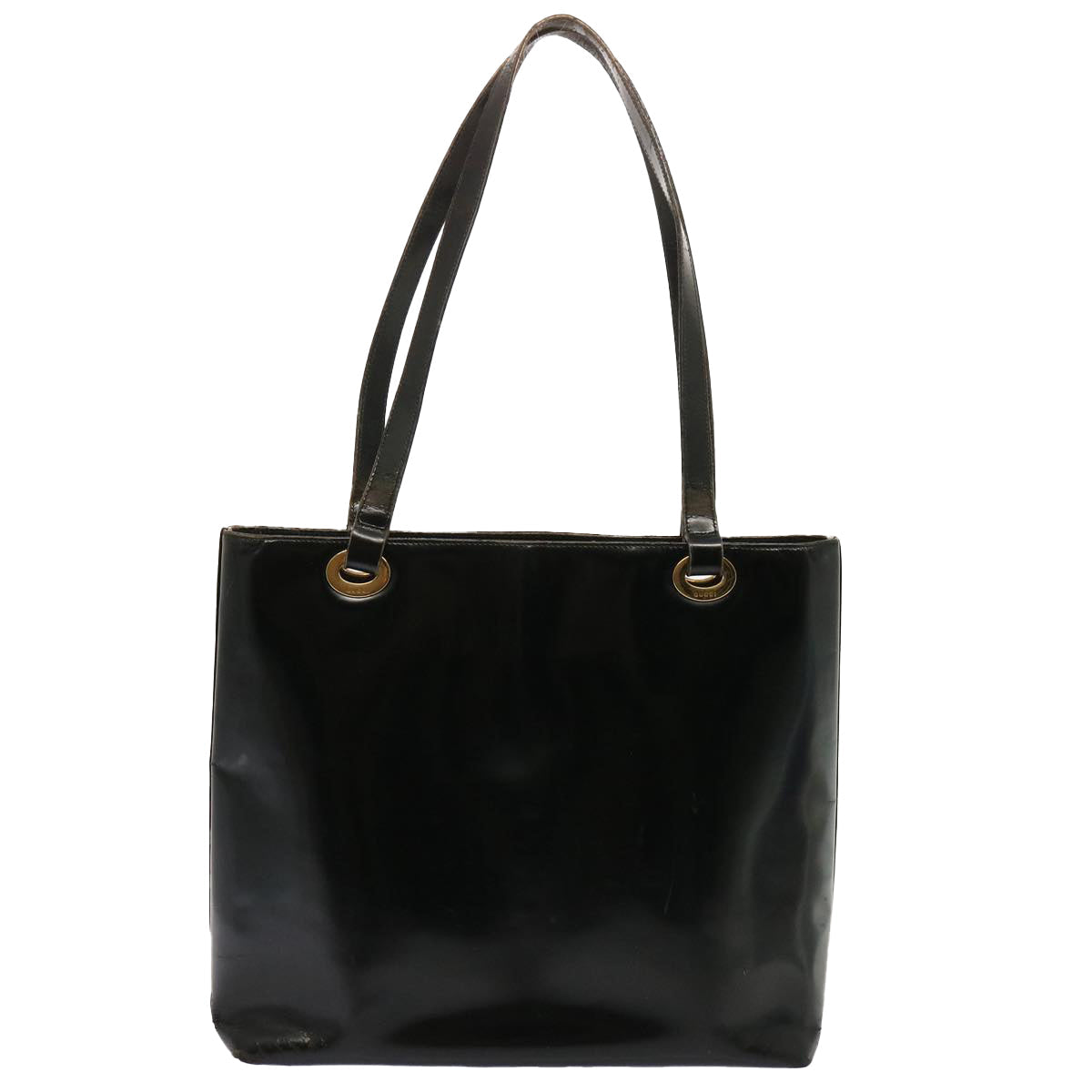 GUCCI Tote Bag Patent leather Black 73166