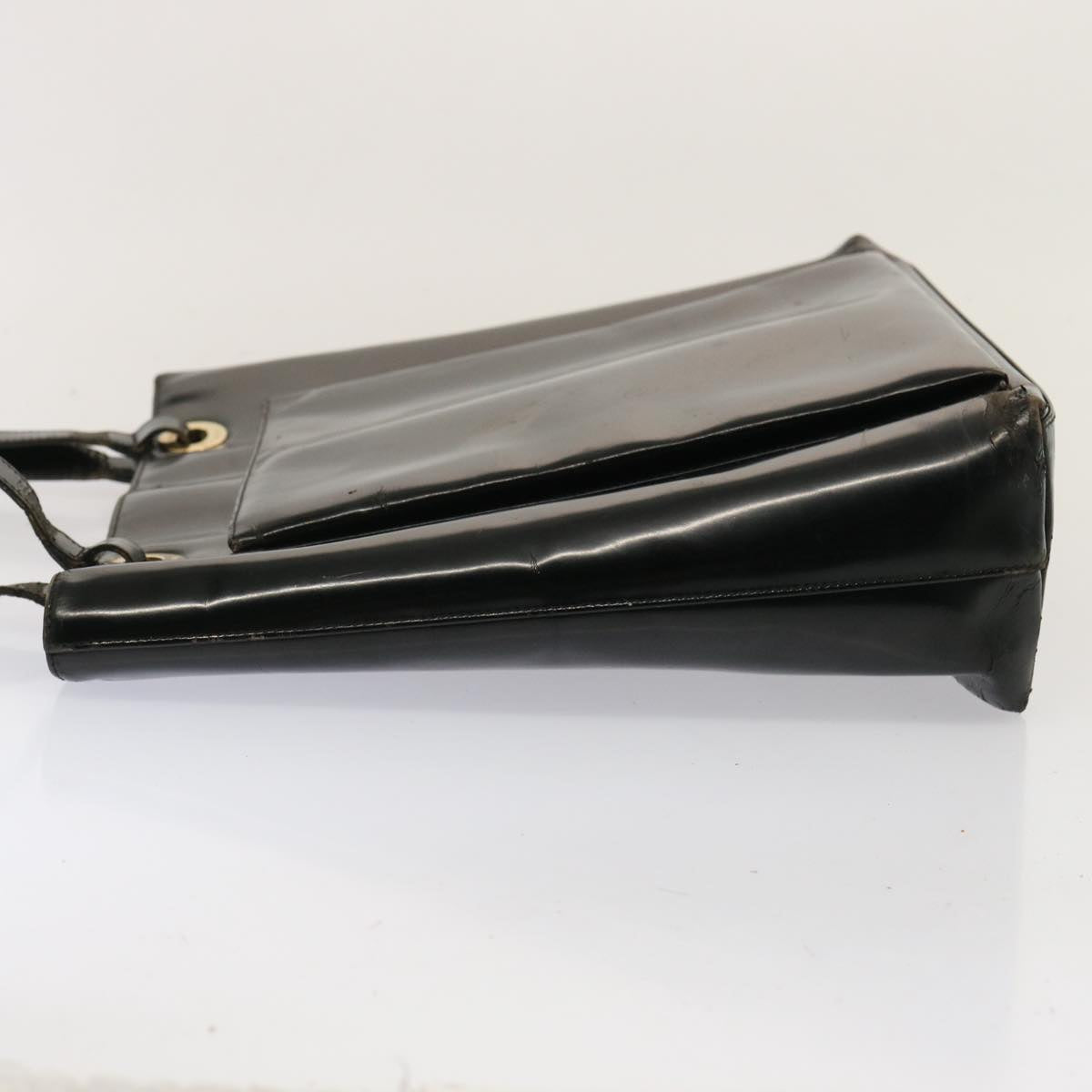 GUCCI Tote Bag Patent leather Black 73166