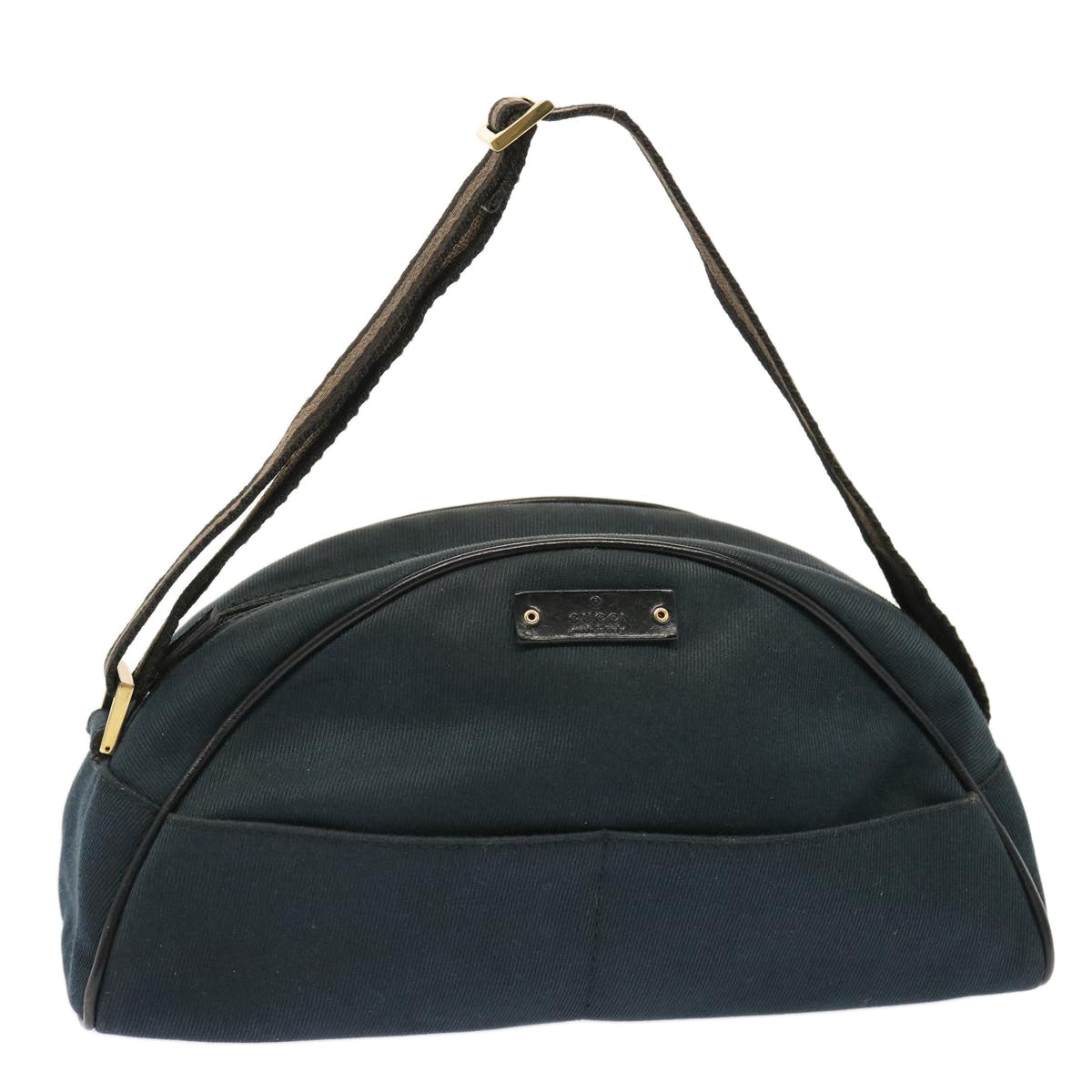 GUCCI Shoulder Bag Canvas Navy 90781 73223