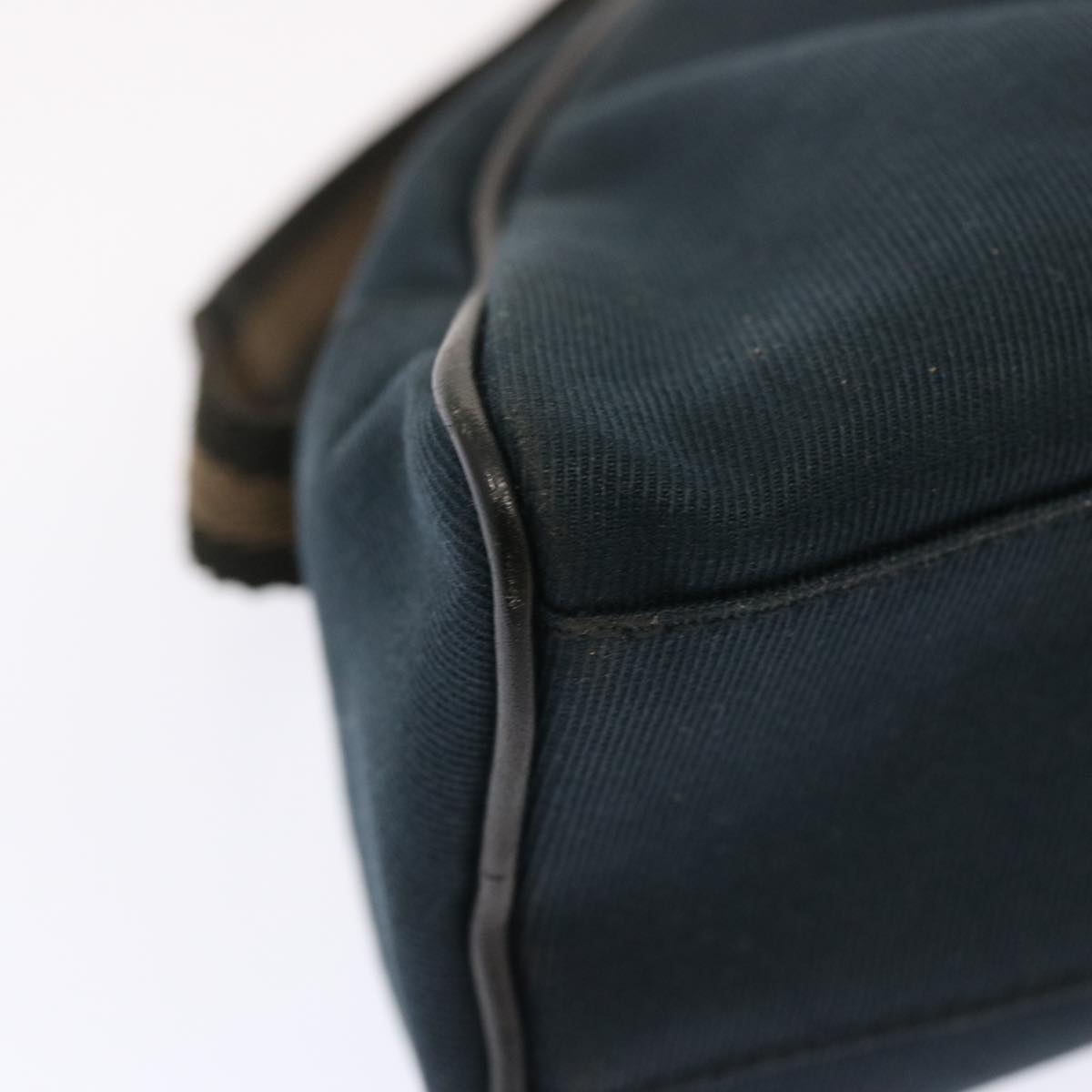 GUCCI Shoulder Bag Canvas Navy 90781 73223