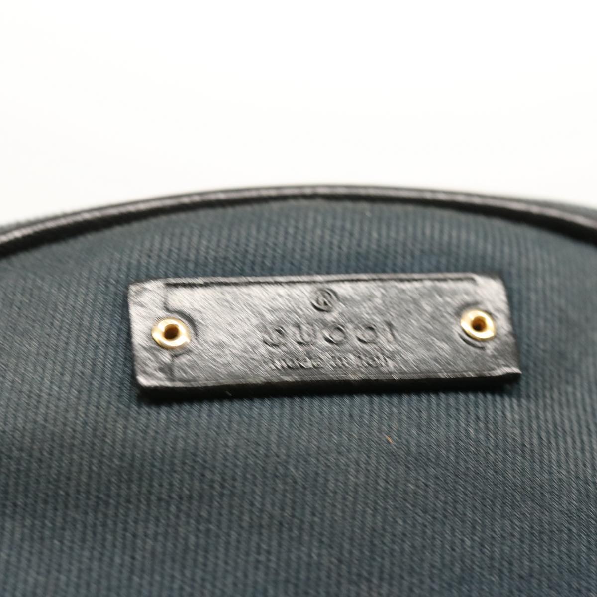 GUCCI Shoulder Bag Canvas Navy 90781 73223