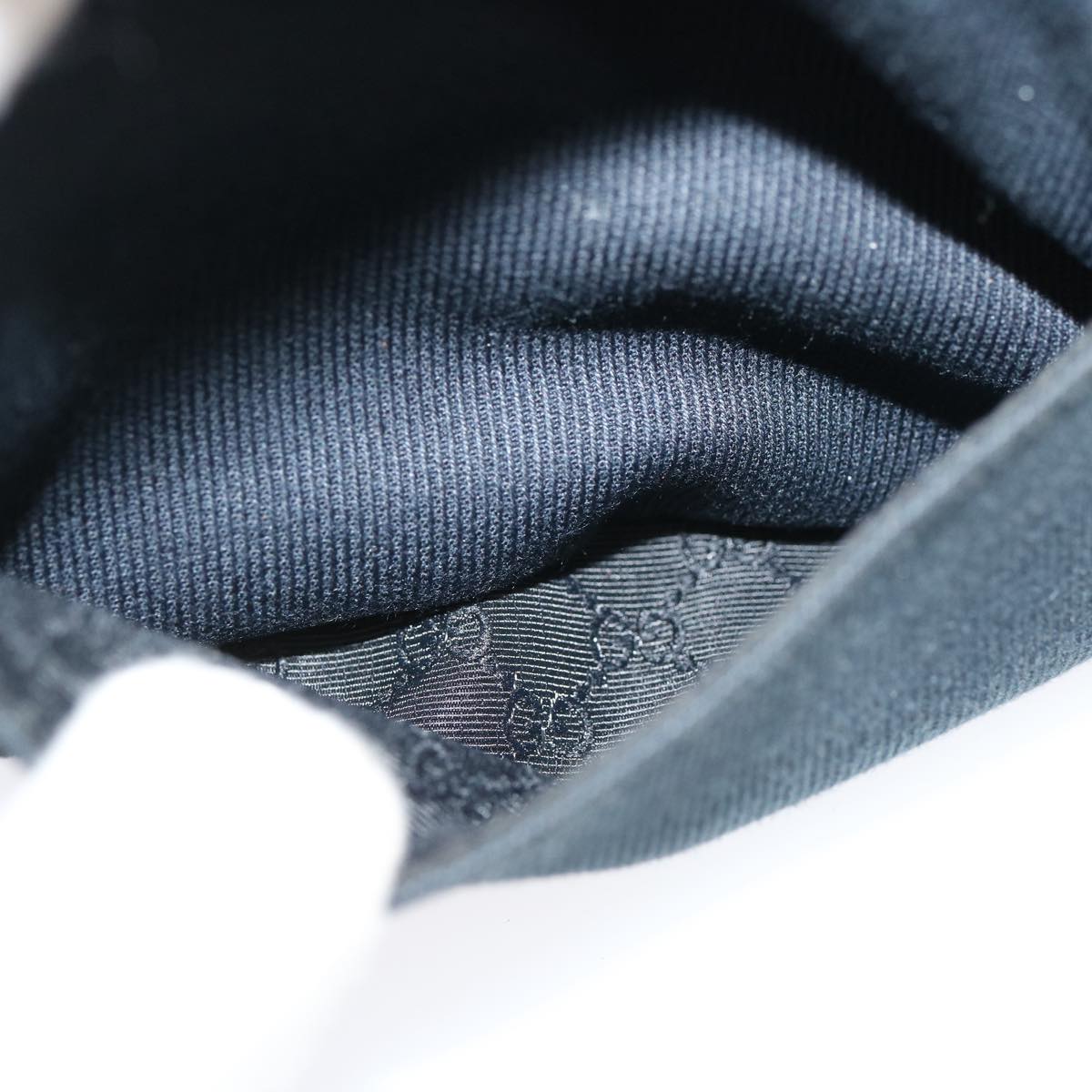 GUCCI Shoulder Bag Canvas Navy 90781 73223