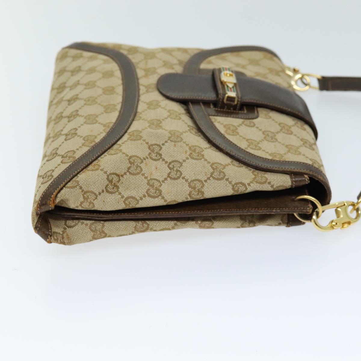 GUCCI GG Canvas Shoulder Bag 2way Beige 73227