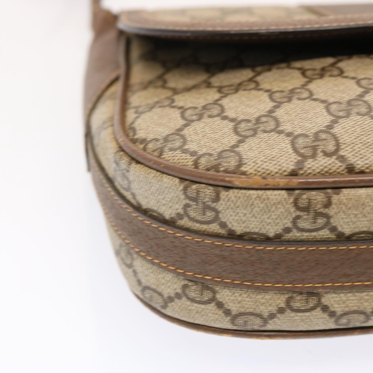 GUCCI GG Supreme Shoulder Bag PVC Beige 001 41 4425 73228