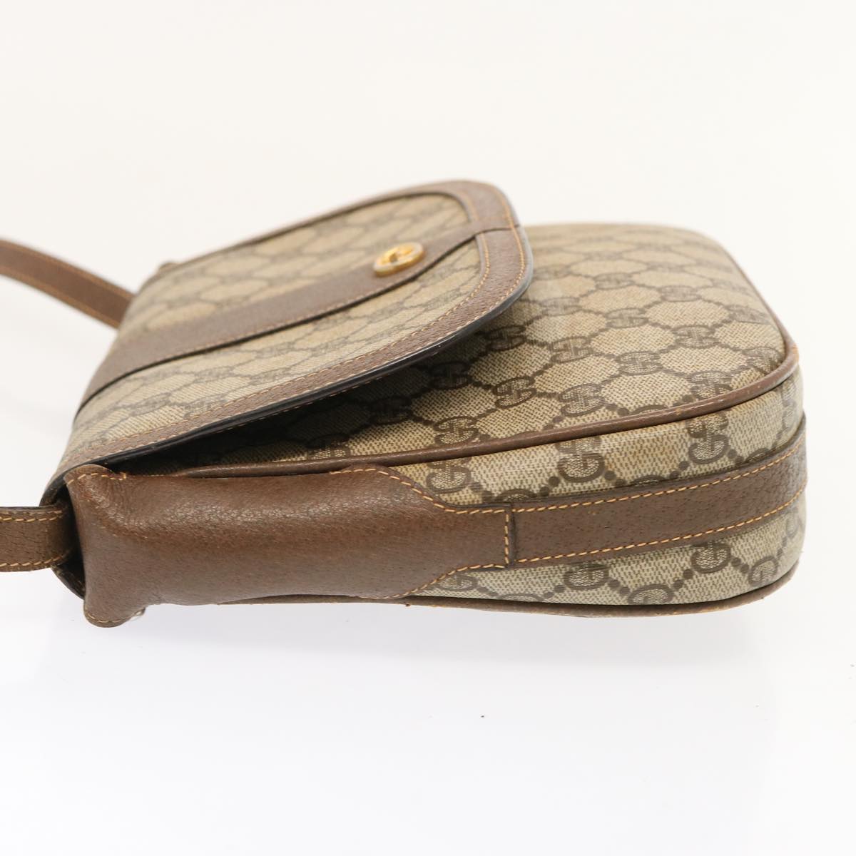 GUCCI GG Supreme Shoulder Bag PVC Beige 001 41 4425 73228