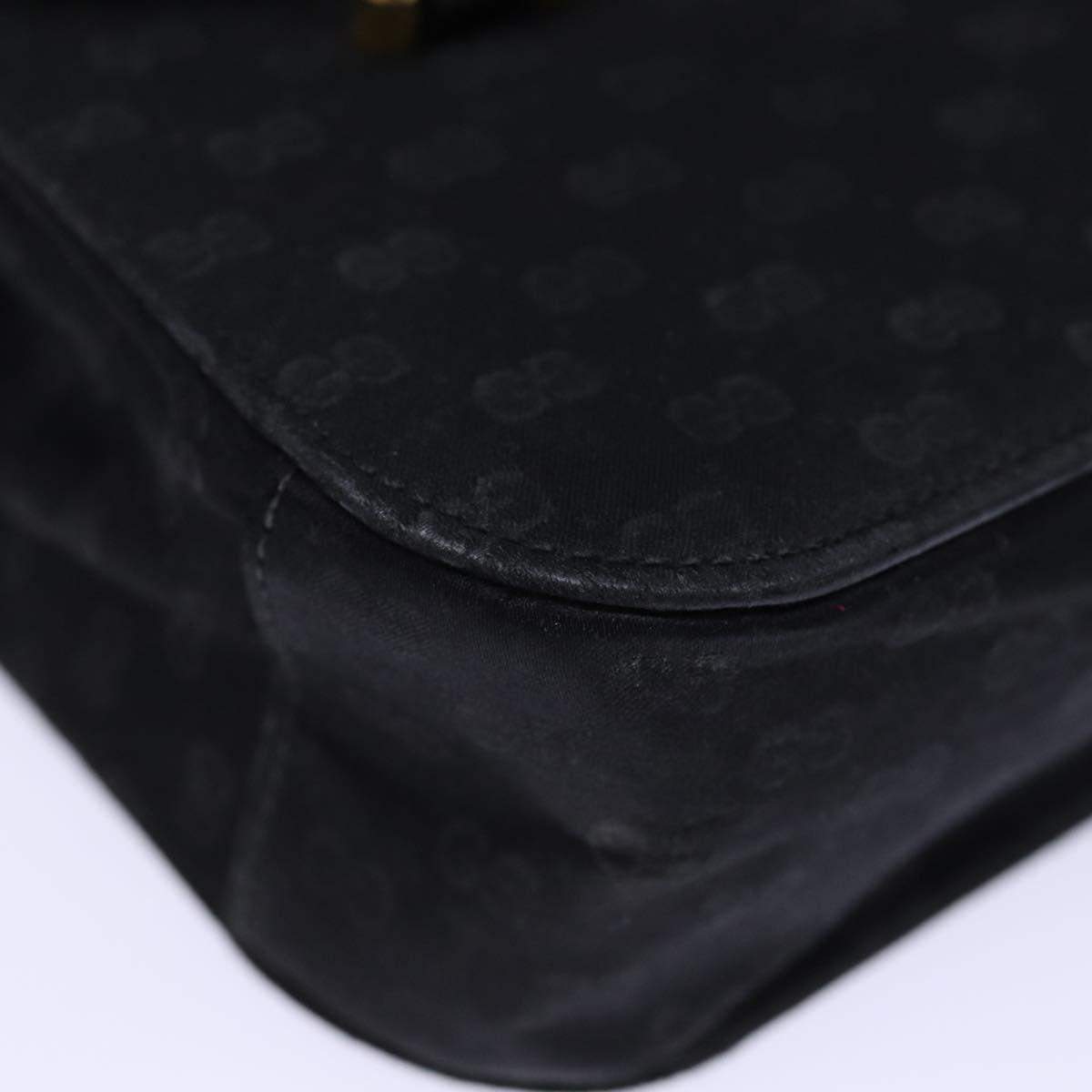 GUCCI Micro GG Canvas Hand Bag Black 73229