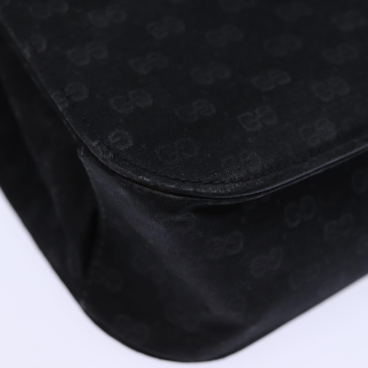 GUCCI Micro GG Canvas Hand Bag Black 73229