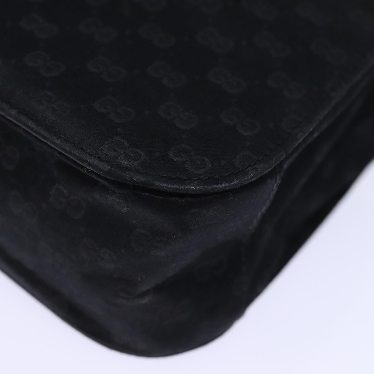 GUCCI Micro GG Canvas Hand Bag Black 73229