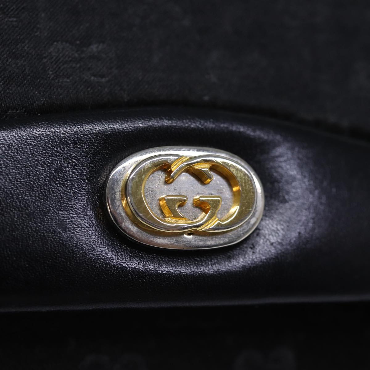 GUCCI Micro GG Canvas Hand Bag Black 73229
