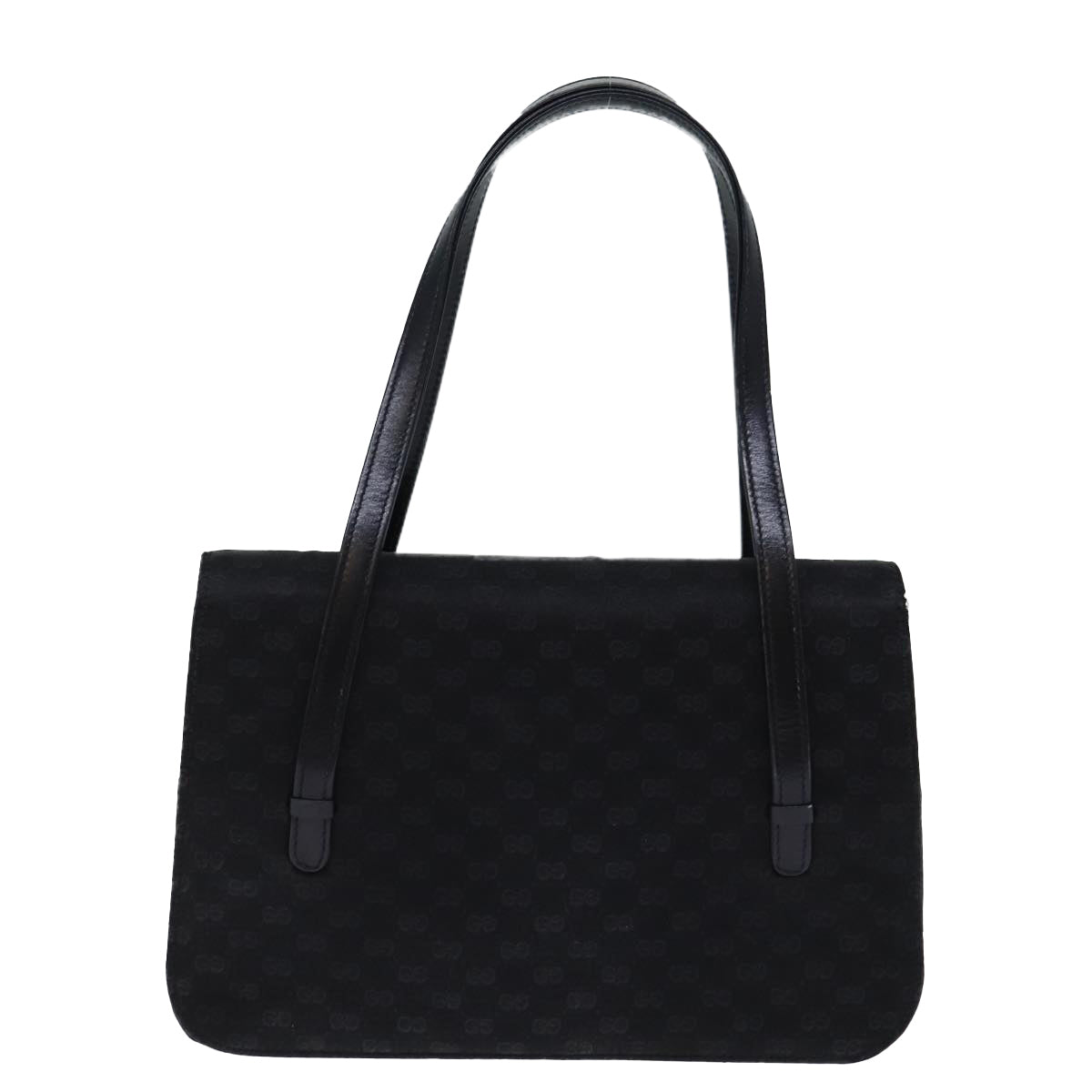 GUCCI Micro GG Canvas Hand Bag Black 73229