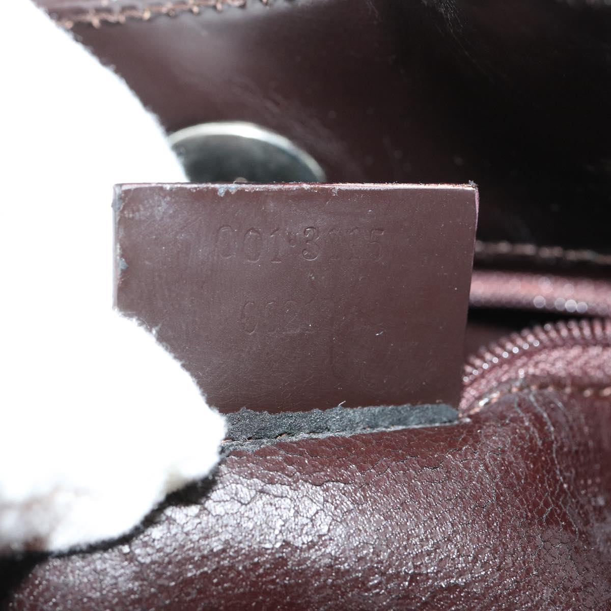 GUCCI Shoulder Bag Patent leather Brown 001 3115 73230