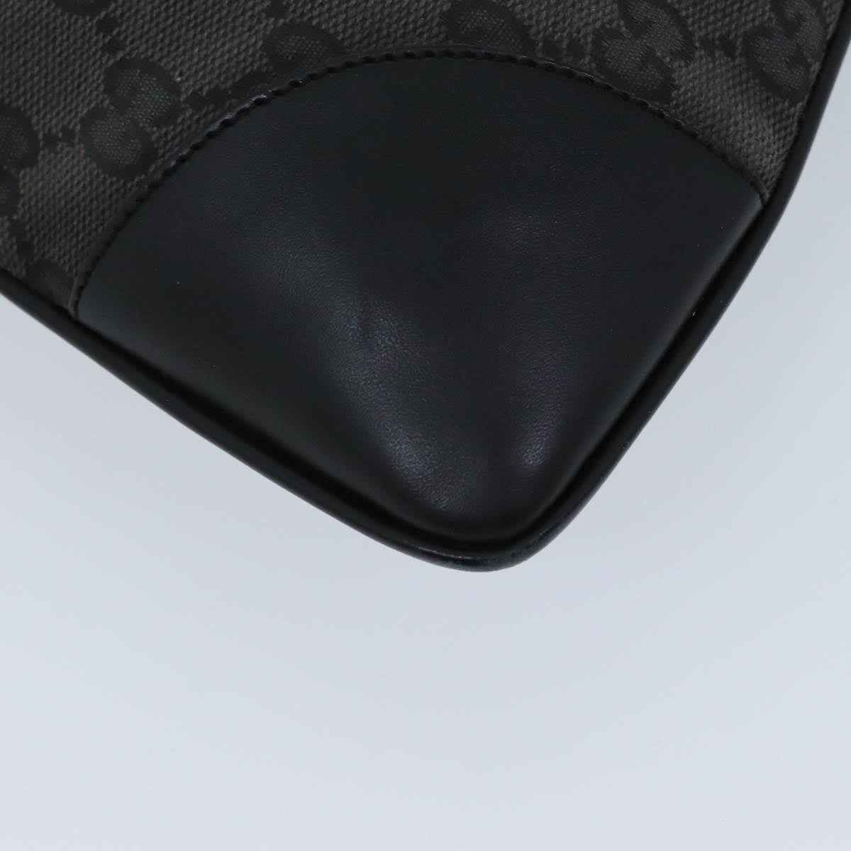 GUCCI GG Canvas Sherry Line Jackie Shoulder Bag Black White 001 4057 73366